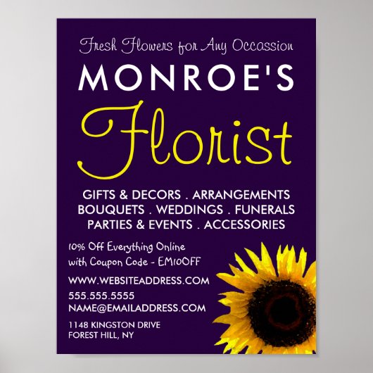 ひまモダンフラワー、フロリ広告ー ポスター (正面)