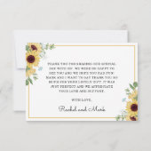 ひまモダン花フローラ結婚サンキューカード サンキューカード (裏面)