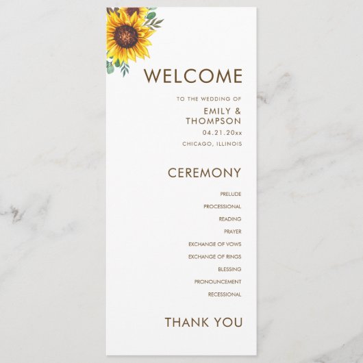 ひまモダン花フローラ結婚植物園 プログラム (正面)