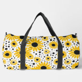 ひまモダン花模様 ダッフルバッグ (正面)