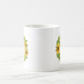 ひまモノグラムの花 コーヒーマグカップ (中央)
