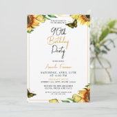 ひまユニークわり90誕生日 招待状 (スタンド正面)