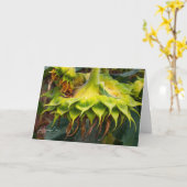 ひまユニーク花 カード (黄色い花)