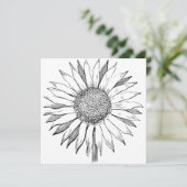 ひま図解入りの、写真付きの花 カード (スタンド正面)
