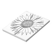 ひま図解入りの、写真付きの花 ノートパッド (回転)