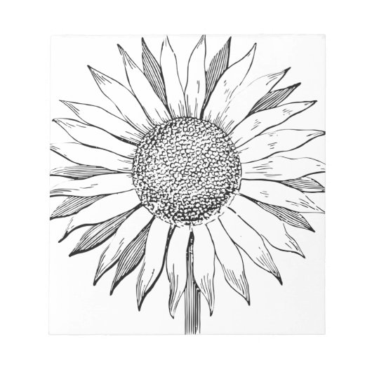 ひま図解入りの、写真付きの花 ノートパッド (正面)