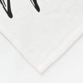 ひま図解入りの、写真付きの花 フリースブランケット (角)