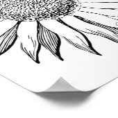 ひま図解入りの、写真付きの花 ポスター (角)