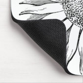 ひま図解入りの、写真付きの花 マウスパッド (コーナー)