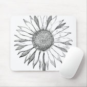 ひま図解入りの、写真付きの花 マウスパッド (マウス)