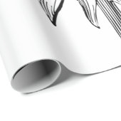 ひま図解入りの、写真付きの花 ラッピングペーパー (ロールコーナー)