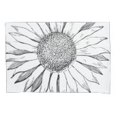 ひま図解入りの、写真付きの花 枕カバー (正面)