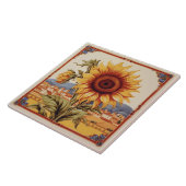 ひま地中海の花 タイル (側面)