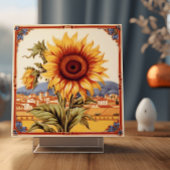 ひま地中海の花 タイル