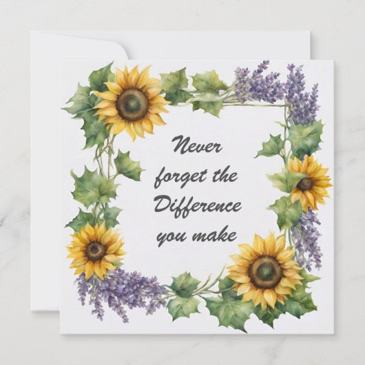 ひま忘れの花を作る違いは絶対 カード (正面)