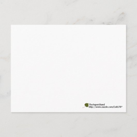 ひま恋しく思の花の写真を閉じる ポストカード (裏面)