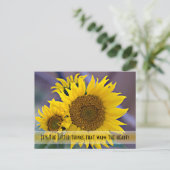 ひま恋しく思の花の写真を閉じる ポストカード (スタンド正面)