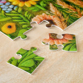 ひま感じ花園でミツバチを飼う犬 ジグソーパズル (側面)