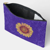 ひま渦巻形の花 アクセサリーポーチ (見開き)