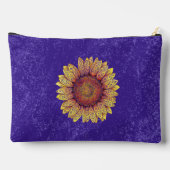 ひま渦巻形の花 アクセサリーポーチ (裏面)