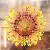 ひま渦巻形の花 ウィンドウサイン (シート2)