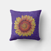 ひま渦巻形の花 クッション (裏面)