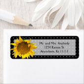 ひま点々のある花 ラベル (インサイチュ)