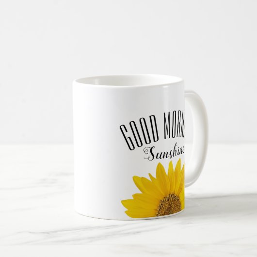 ひま独身のわりの良い朝の日差し コーヒーマグカップ (正面右)