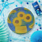 ひま素晴らし花 ペーパープレート (パーティー)