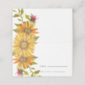 ひま素朴かわいらしフローラ結婚 プレイスカード (外部開封)