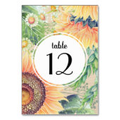 ひま素朴の結婚テーブル番号カード テーブルナンバー (裏面)