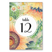 ひま素朴の結婚テーブル番号カード テーブルナンバー (正面)