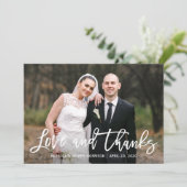 ひま素朴の結婚花の写真 サンキューカード (スタンド正面)