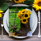 ひま素朴の花とカウボーイブーツ西結婚の