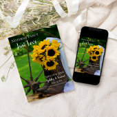 ひま素朴の花とカウボーイブーツ西結婚の セーブザデート