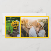 ひま素朴の花とカウボーイブーツ西結婚の セーブザデート (正面)