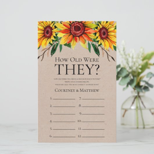 ひま素朴の花の年齢 (スタンド正面)