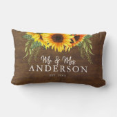 ひま素朴の花は夫妻を新たにする。 ランバークッション (裏面)