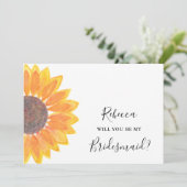 ひま素朴の花は私の花嫁介添人 招待状 (スタンド正面)