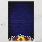 ひま素朴の花バラメイスンジャールブルー結婚ズ (裏面)