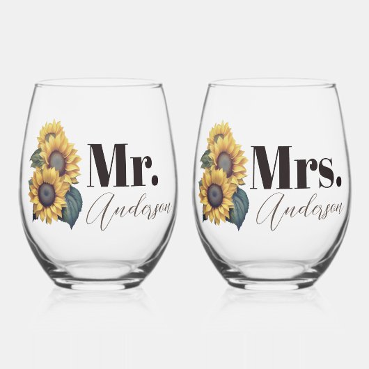 ひま素朴の花 ステムなしワイングラス (正面)