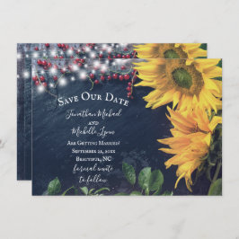 ひま素朴の花、石板、私たちの日救付を点灯 招待状