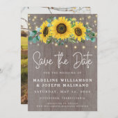 ひま素朴ばら&ライト写真の日付を保存する 招待状 (正面/裏面)