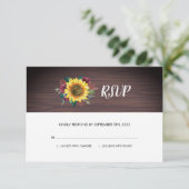 ひま素朴わりウッドフローラ結婚ズ 出欠カード (スタンド正面)