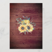 ひま素朴わりウッドメイソンジャイルライツ結婚 招待状 (裏面)