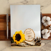 ひま素朴わりウッドランド結婚の感謝の気持ち 招待状