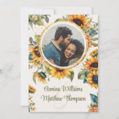 ひま素朴わりクリームフォト結婚ズ 招待状 (正面)