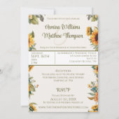 ひま素朴わりクリームフォト結婚ズ 招待状 (裏面)