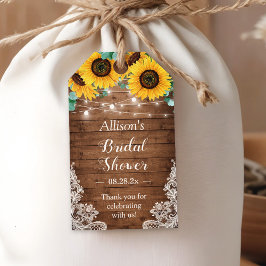 ひま素朴わりストリングライトベビーブライダルシャワー ギフトタグ