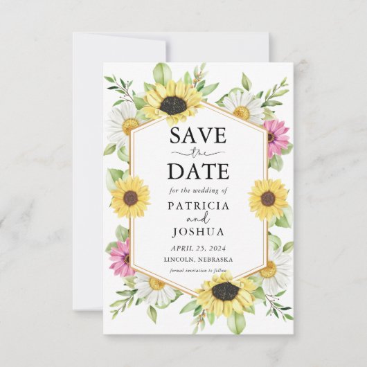 ひま素朴わり日付のカー結婚ドを保存 セーブザデート (正面)